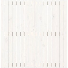 Cabeceira de parede 108x3x110 cm madeira de pinho maciça branco
