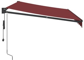 Toldo retrátil automático 350x250 cm bordô