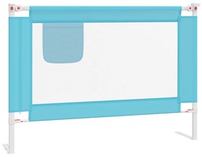 Barra de segurança p/ cama infantil tecido 90x25 cm azul