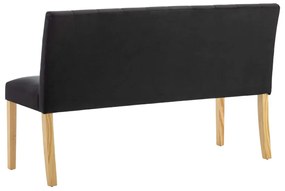 Banco 140 cm veludo preto