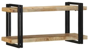 Prateleira 90x33x45 cm manga de madeira áspera maciça