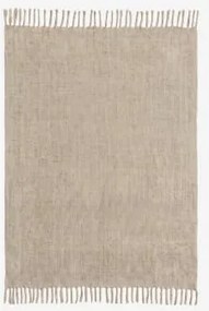 Manta Plaid Em Chenille Maidina Tapioca Bege & 140 X 200 Cm - Sklum