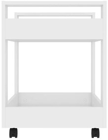 Trólei de secretária 60x45x60 cm derivados de madeira branco