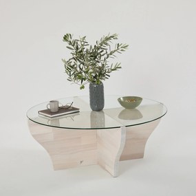 Mesa de Café Amphora - Branca - 92 cm (Largura) x 36 cm (Altura) x 92