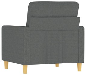 Poltrona 60 cm tecido cinzento-escuro