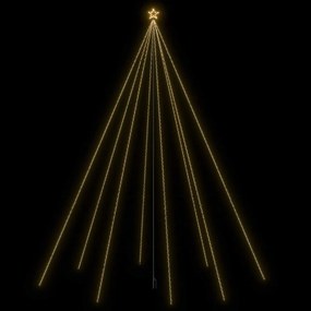 Iluminação cascata p/ árvore Natal int/ext 1300 luzes LED 8 m