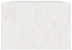 Mesa de centro 110x50x34 cm madeira de pinho maciça branco