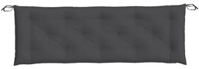 Almofadão banco de jardim 150x50x7cm mesclado tecido antracite