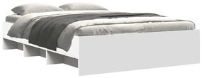 Estrutura de cama 120x200 cm derivados de madeira branco