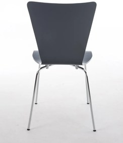 Conjunto de 4 cadeiras cozinha e jantar Aaron 43 x 84 x 50 cm Cinzento