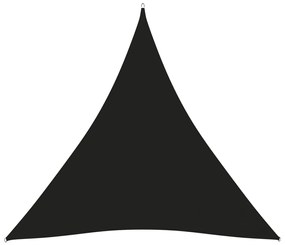 Para-sol vela tecido oxford triangular 4,5x4,5x4,5 m preto