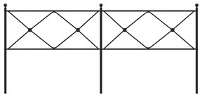 Cabeceira de cama 200 cm metal preto