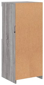 Aparador com luzes LED 41x37x100 cm cinzento sonoma