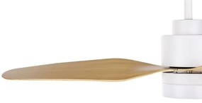 Ventoinha de teto branca com luz LED ANDERSON Beliani