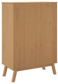 Armário alto OLDEN 85x43x125 cm pinho maciço cinzento/castanho