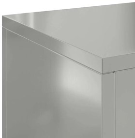 Suportes de Plantas para Exterior Pilar 2 pcs 24x24x75 cm Aço Galvaniz