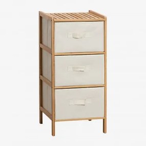 Cajonete 35x35 Cm Em Bambu Nafan 3 Gavetas - Sklum