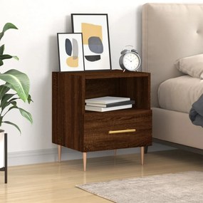 vidaXL Mesa cabeceira 40x35x47,5cm derivados madeira carvalho castanho