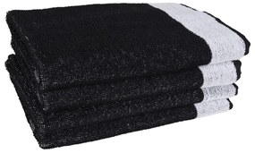 Conjunto de panos de cozinha 12 pcs algodão preto