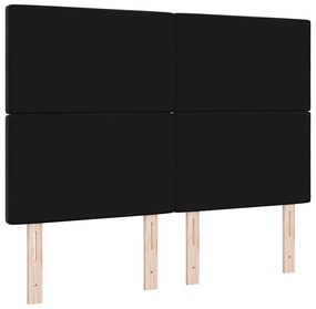 Cabeceira LED preta de 80 cm em veludo