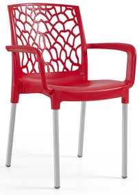 Cadeira Aracna c/ Braço Pack 30 Unid. - Vermelho