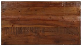 Tampo de mesa retangular 100x70x2,5cm madeira recuperada maciça
