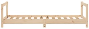 Estrutura de cama infantil 80x160 cm pinho maciço