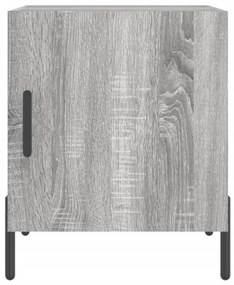 Mesa cabeceira 2pcs 40x40x50 cm madeira processada cinza sonoma