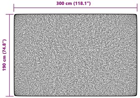 Tapete pelo curto antiderrapante int./ext. 190x300 cm multicor