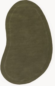 Tapete em lã artesanal com forma orgânica Kadey