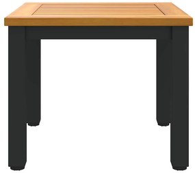 Mesa Lateral de Jardim 45x45x38 cm em Madeira de Acácia Sólida.