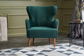 Cadeirão Karina – Verde Petróleo – 73x87x80 cm