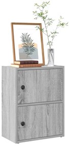 vidaXL Estante 40x24x52 cm derivados de madeira cinzento sonoma
