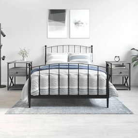 vidaXL Mesas de cabeceira 2 pcs derivados madeira sonoma cinza