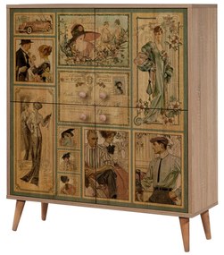Armário Multiuso Multilux – Carvalho Sonoma – 95x111x36 cm