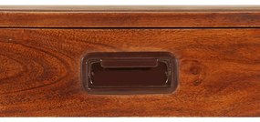 Secretária madeira acácia c/ acabamento a mel 110x50x76 cm