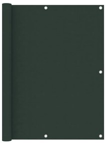 vidaXL Tela de varanda 120x400 cm tecido Oxford verde-escuro