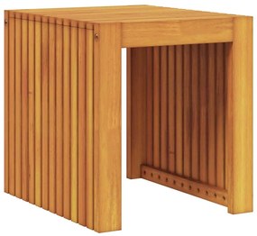 Mesa Lateral de Jardim 43x36x40 cm Madeira Sólida de Teca