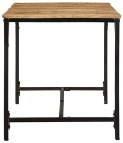 Mesa de jantar 140x70x75 cm madeira de mangueira maciça áspera