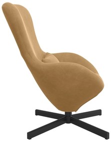 Poltrona de Ovo vidaXL Veludo Marrom