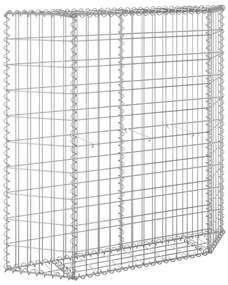Canteiro elevado/cesto gabião trapézio 100x20x100cm aço galvan.