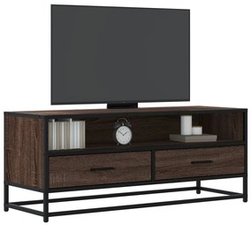 Móvel TV 100x34,5x40 cm deriv. madeira/metal carvalho castanho