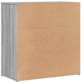 Aparadores 2 pcs 79x38x80 cm derivados madeira cinzento sonoma