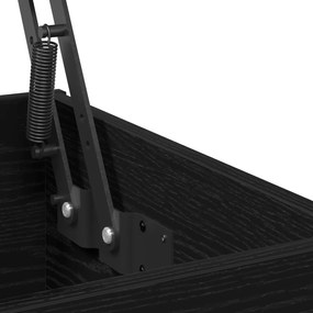 Mesa de Centro Carvalho Preto 90x44,5x45 cm Madeira Aglomerada