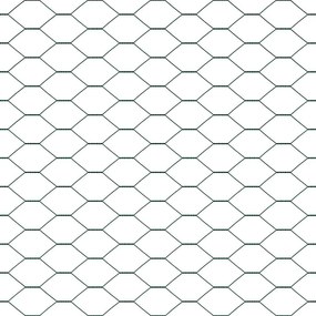 Cerca Hexagonal vidaXL Verde 1,6x50 m Aço