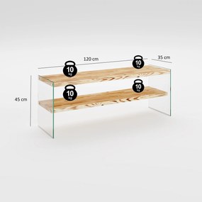 Conjunto de Mobiliário de Sala de Estar Niagara – Carvalho – TV Stand