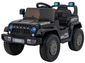 Carro elétrico para Crianças Off Road MOUNTAIN 12V Rodas Espuma EVA, Assento Couro ecológico Preto