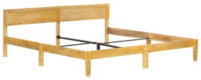 Estrutura de cama 200 cm madeira de mangueira maciça