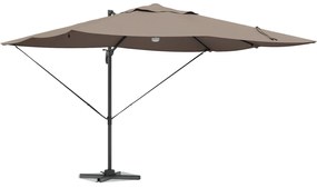 Guarda-sóis Cantilever - Taupe Taupe Tecido Grande