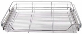 Cestos de arame extraíveis 2 pcs 800 mm prateado